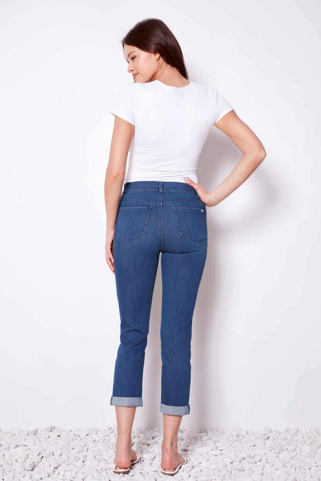 UP 3/4 PANT CROP DENIM JEAN - 68421UP
