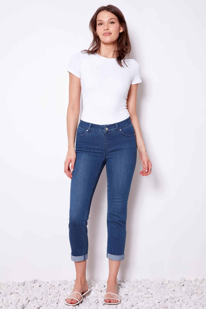 UP 3/4 PANT CROP DENIM JEAN - 68421UP