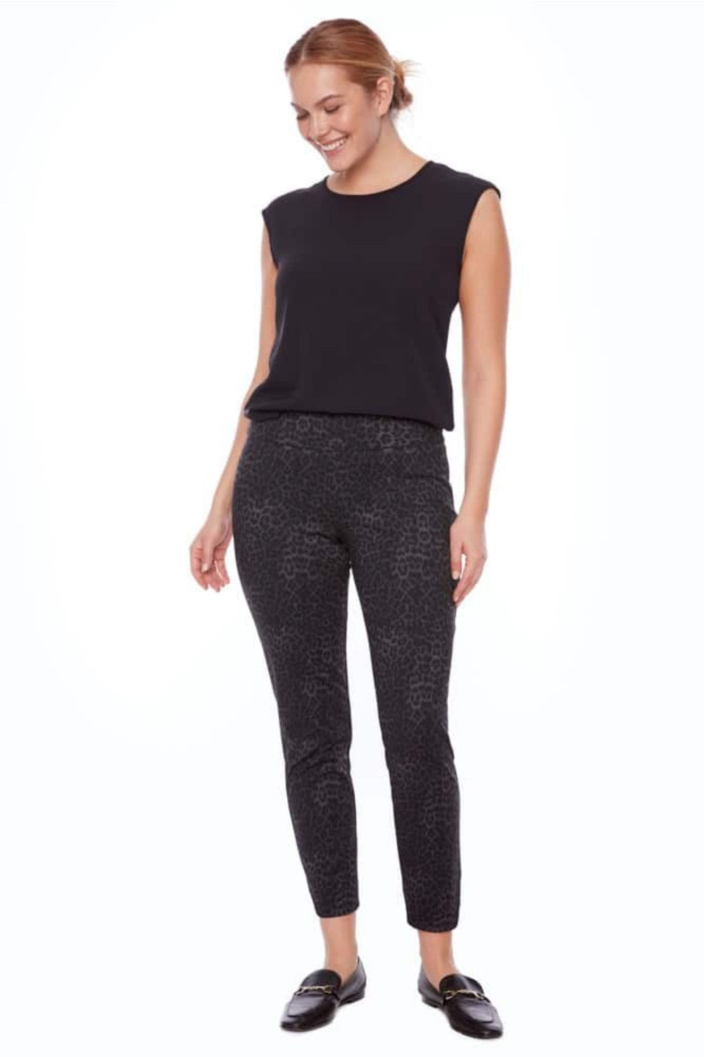 UP 7/8 PANT AMUR PETAL SLIT PONTE - 68268UP