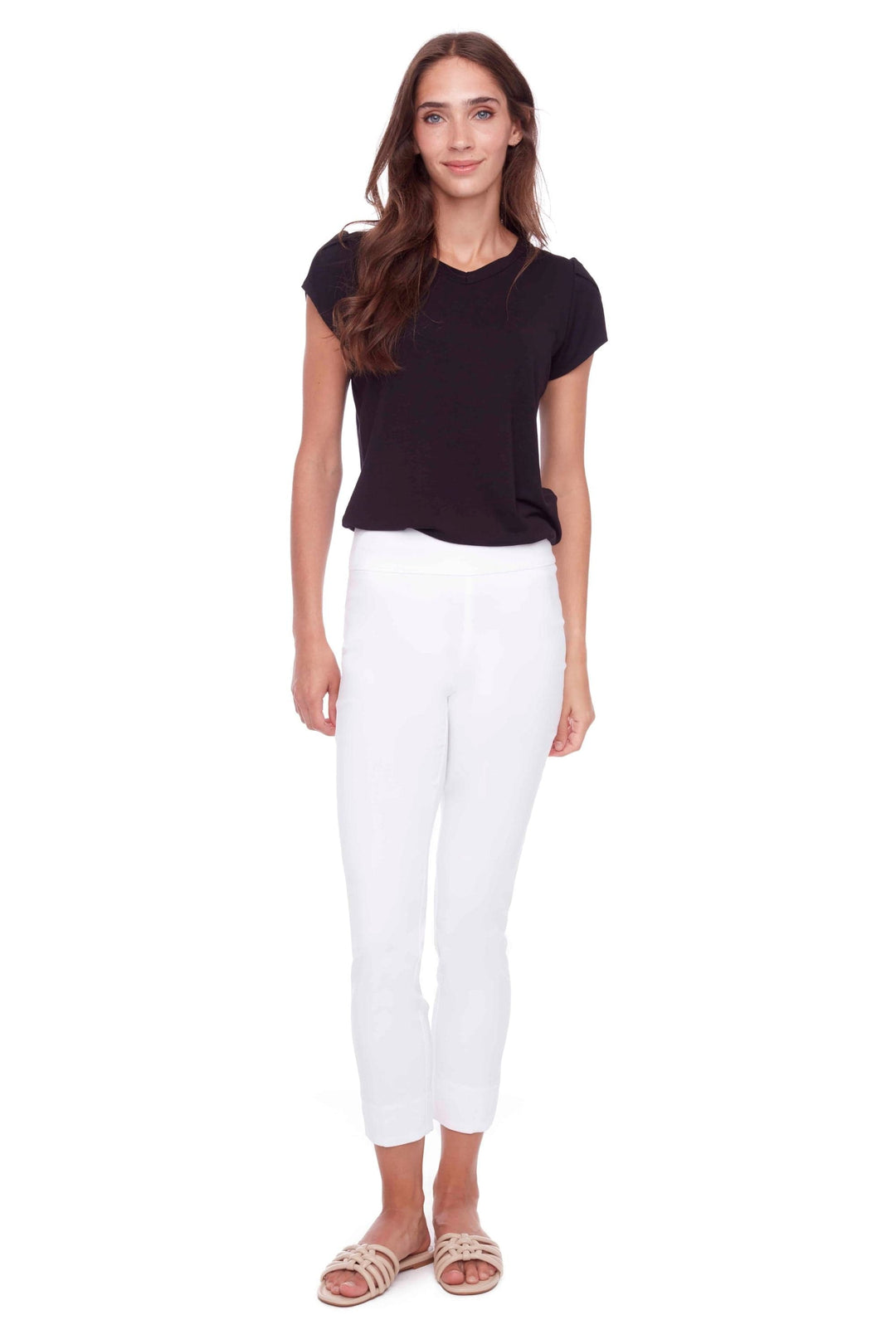 UP 7/8 PANT PETAL SLIT TECHNO PANT - 65027UP