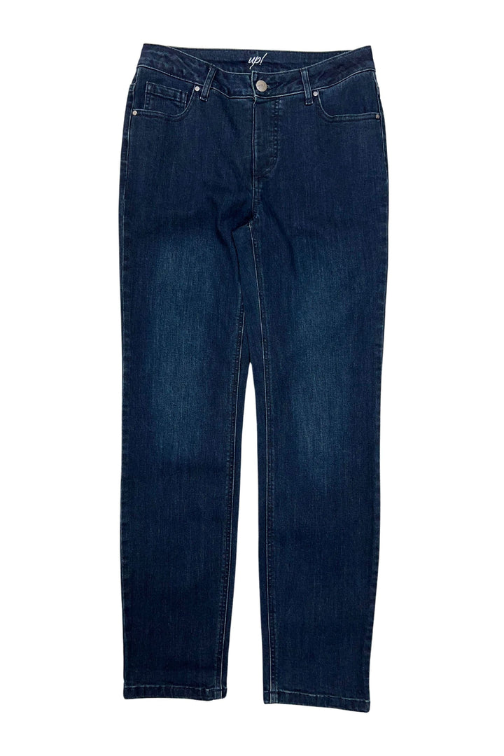 UP JEANS 6 / DARK-BLUE CLASSIC WAISTBAND JEAN - 67707UP