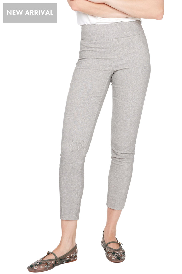 UP PANTS 6 / BEIGE TECHNO PETAL SLIT ANKLE PANT - 68674UP