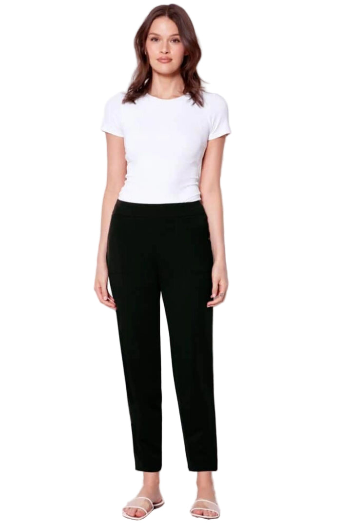 UP PANTS 6 / BLACK LIGHT PONTE CROP PANT - 68443UP