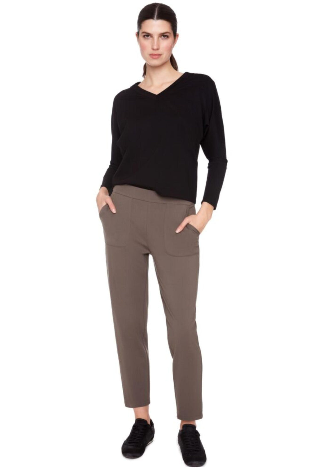 UP PANTS 6 / CLAY LIGHT PONTE CROP PANT - 68443UP