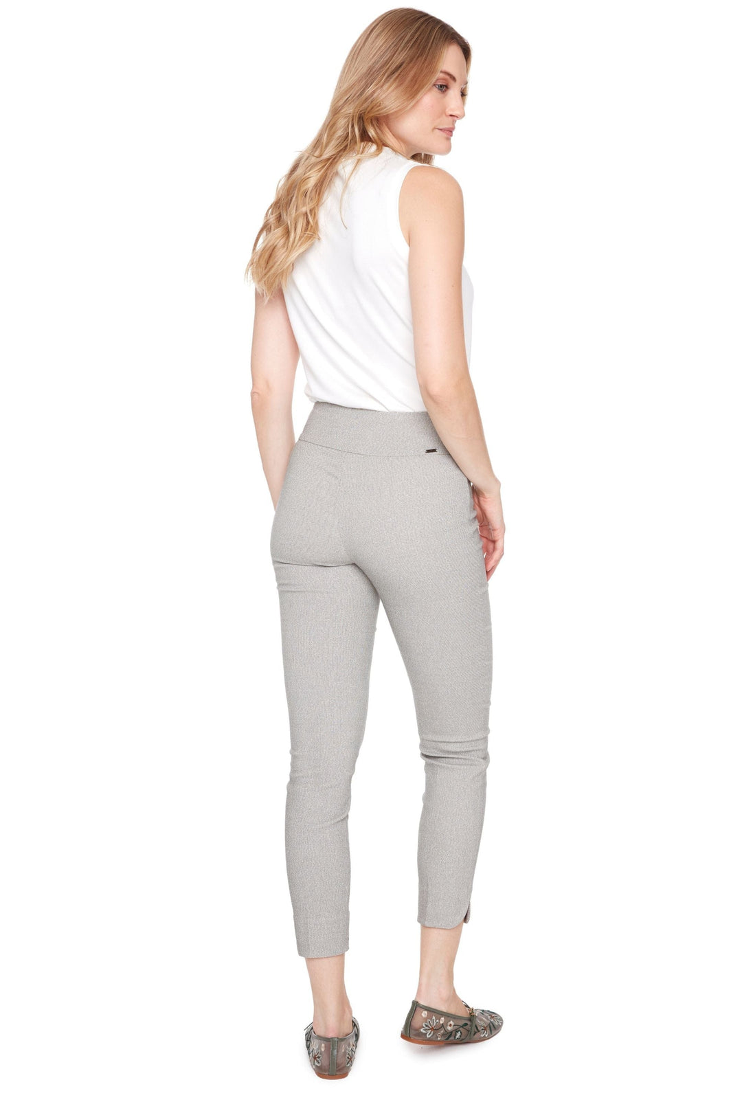 UP PANTS TECHNO PETAL SLIT ANKLE PANT - 68674UP