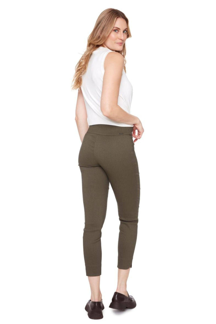 UP PANTS TEXTURED TECHNO PETAL SLIT PANT - 68675UP