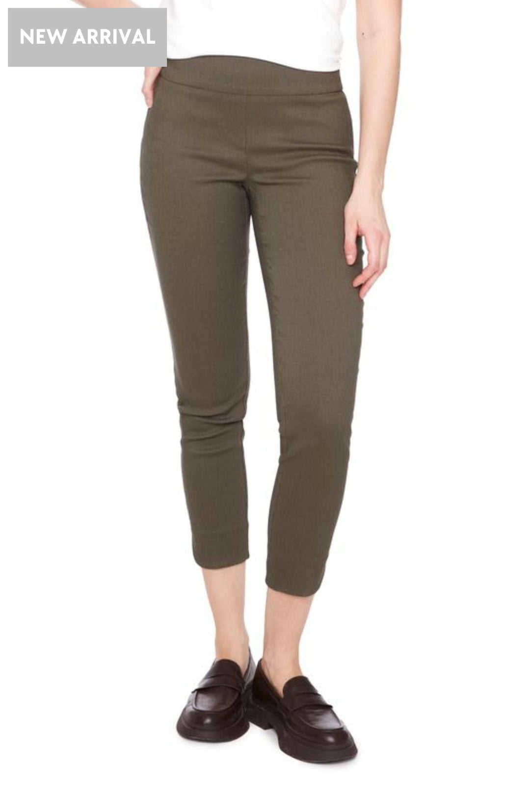 UP PANTS TEXTURED TECHNO PETAL SLIT PANT - 68675UP