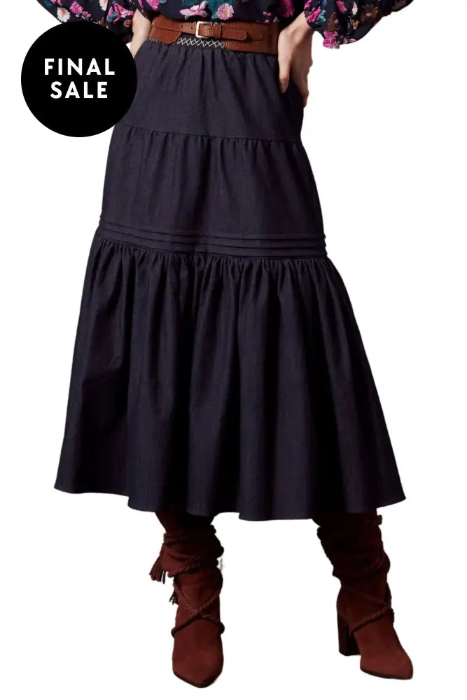 URSULA SKIRT - LS2603 8 / INDIGO SKIRT