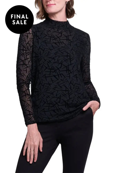 VELVET UNDERGROUND TOP - FO7761 XS / BLACK TOP