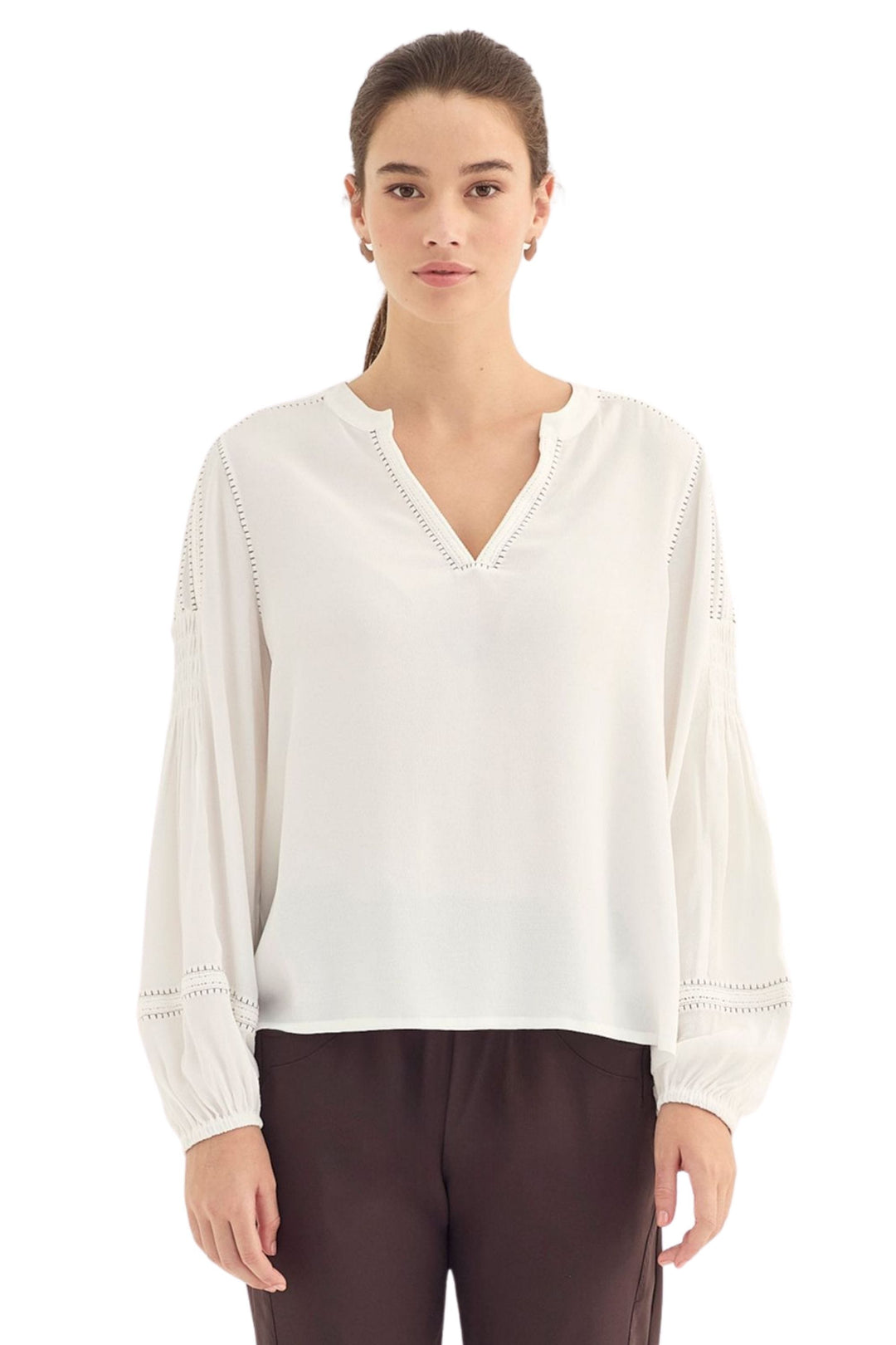 VERGE BLOUSE MYRA BLOUSE - 1258BR