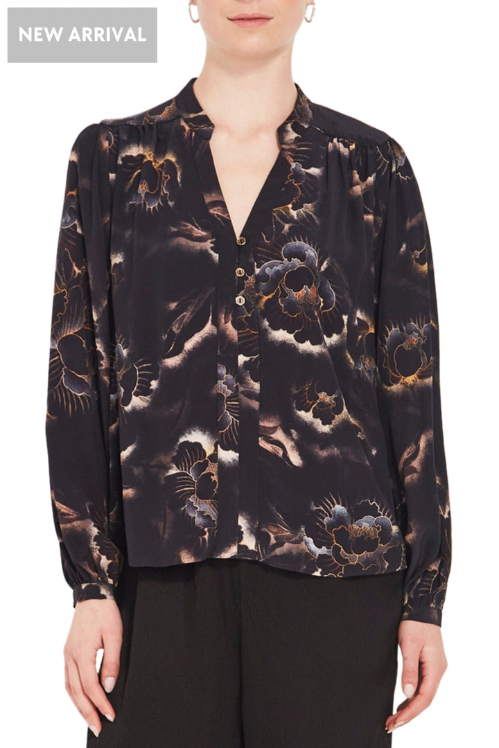 VERGE BLOUSE XS / PRINT DUSK BLOUSE - 1012JX