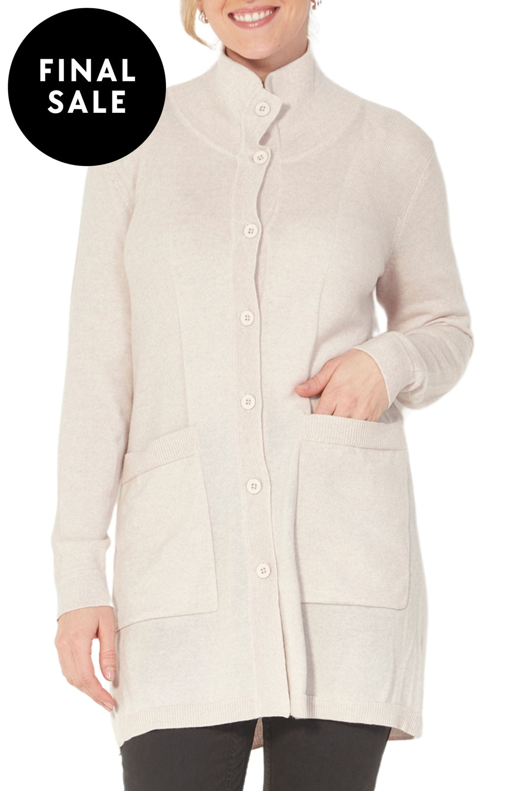 VERGE CARDIGAN BONE / XS ENGAGE CARDI - 9600SF