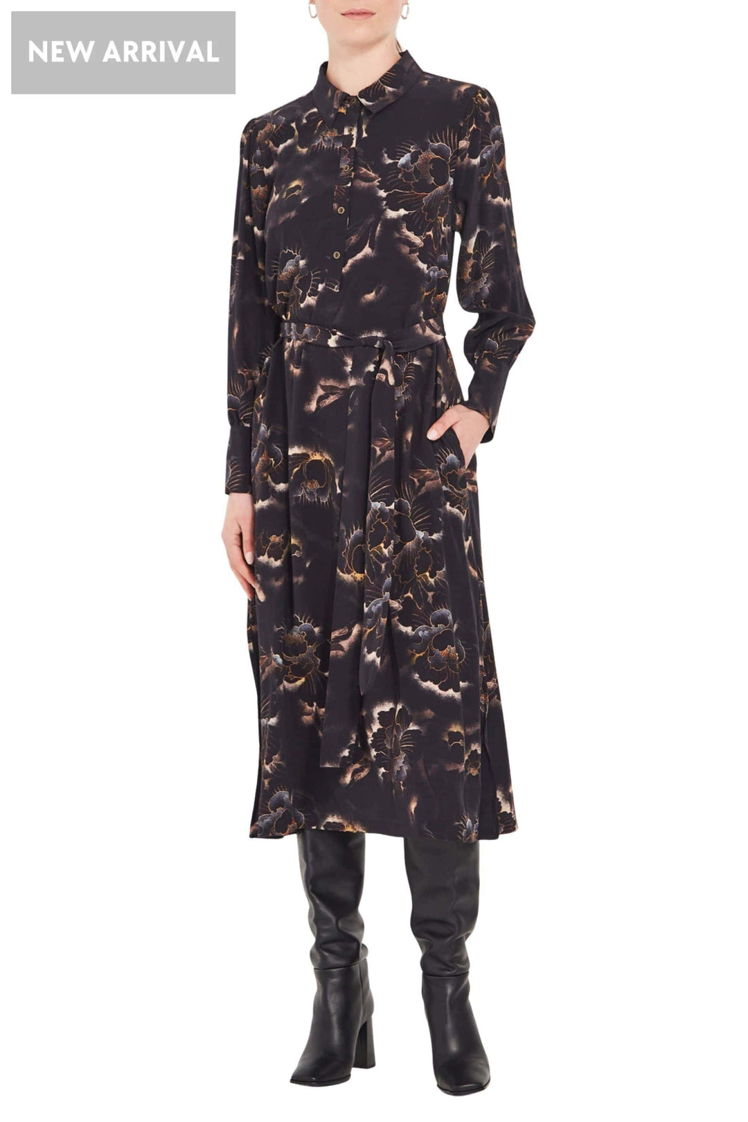 VERGE DRESS XS / PRINT DUSK DRESS - 1003JX