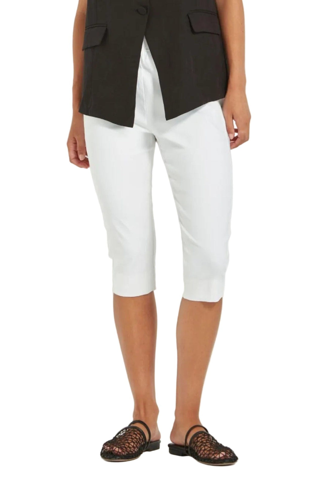 VERGE PANTS 8 / WHITE FOXY CAPRI PANT - 9897LW