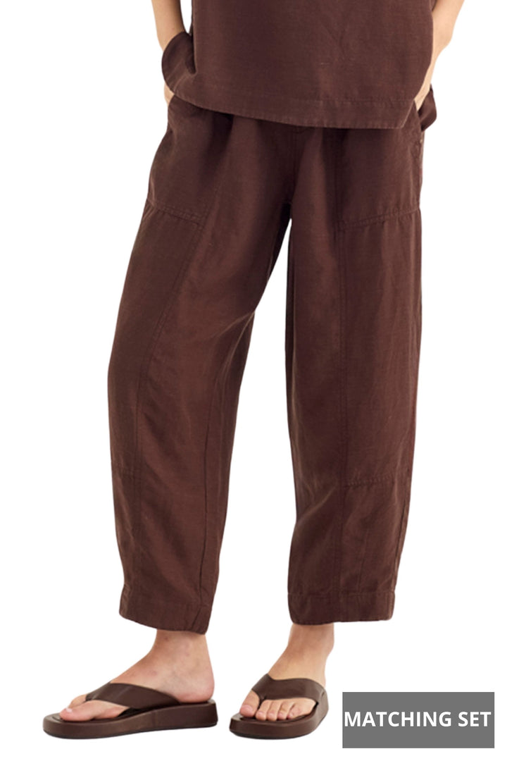 VERGE PANTS CHOCOLATE / 8 STUDIO PANT - 1227BR