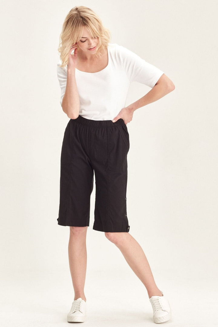 VERGE SHORTS 8 / BLACK ACROBAT ROLLED SHORT - 3920LW