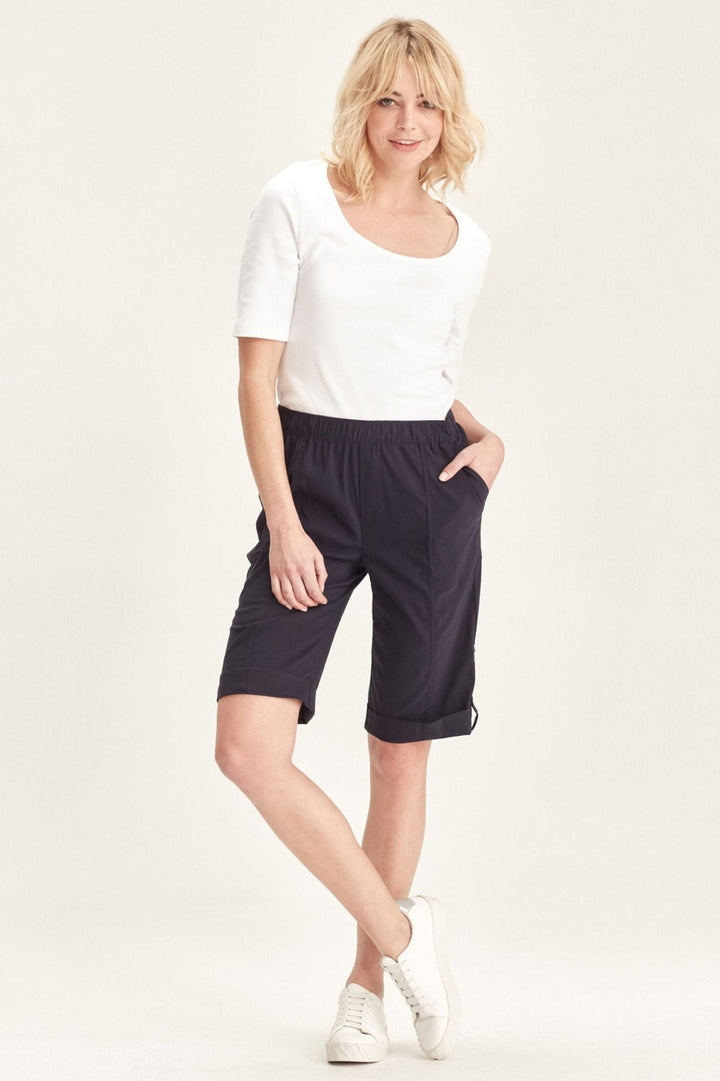 VERGE SHORTS 8 / FRENCH-INK ACROBAT ROLLED SHORT - 3920LW