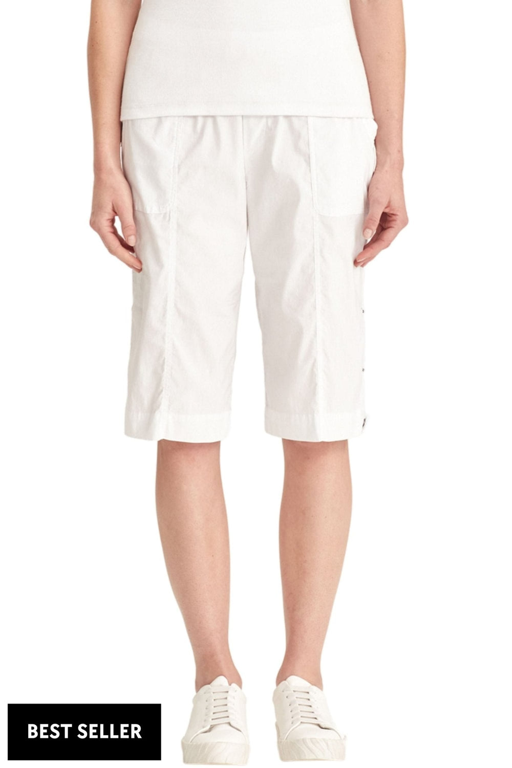 VERGE SHORTS 8 / WHITE ACROBAT ROLLED SHORT - 3920LW