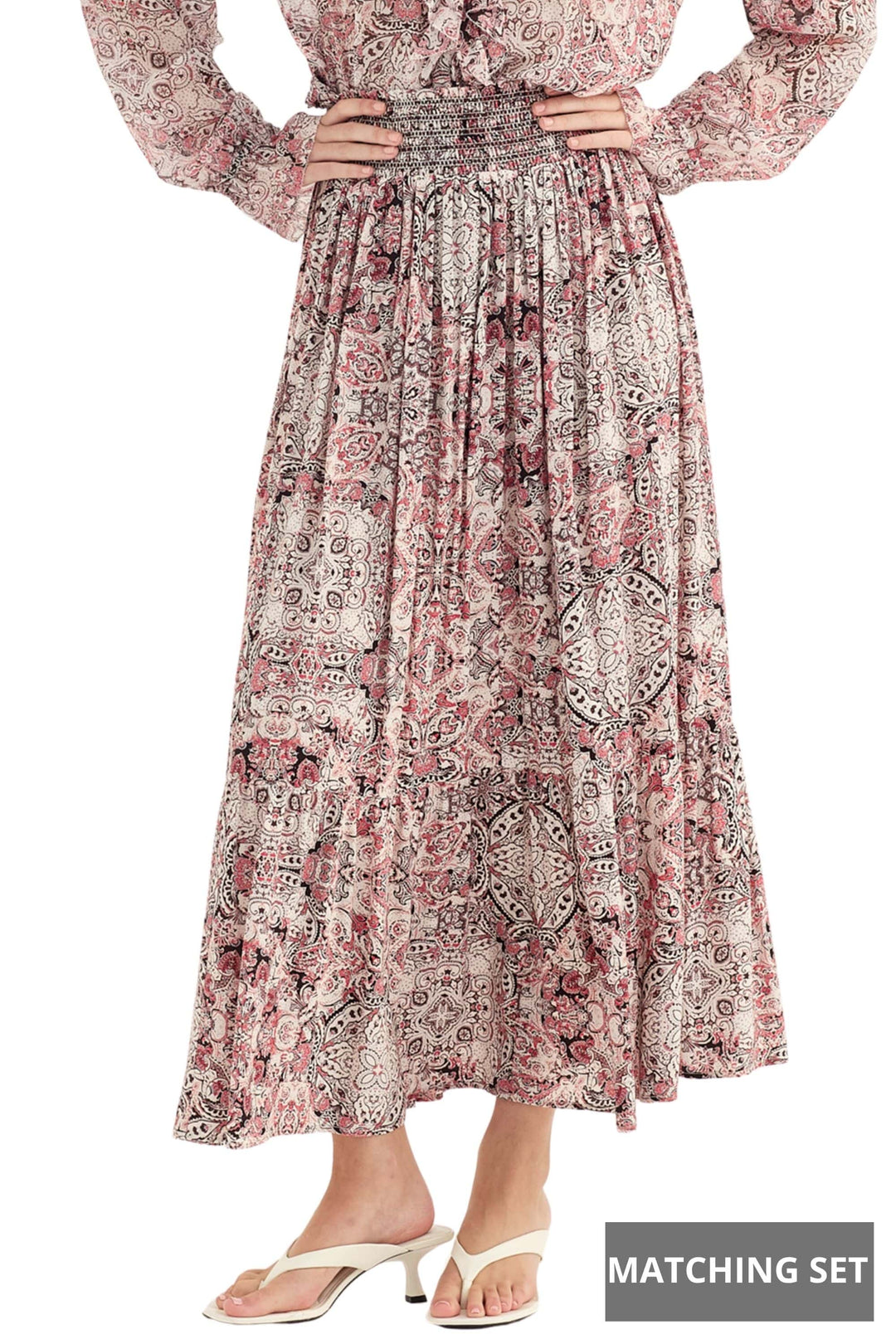 VERGE SKIRT PRINT / 8 GYPSY SKIRT - 1372NB