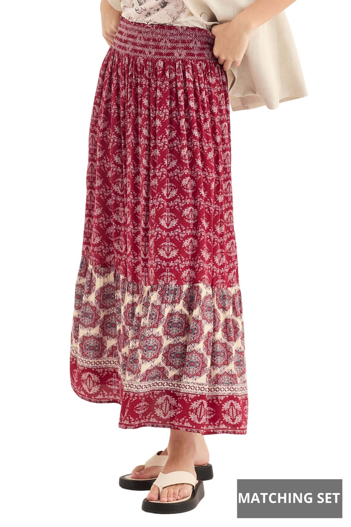 VERGE SKIRT PRINT / 8 HAZE SKIRT - 1210BR