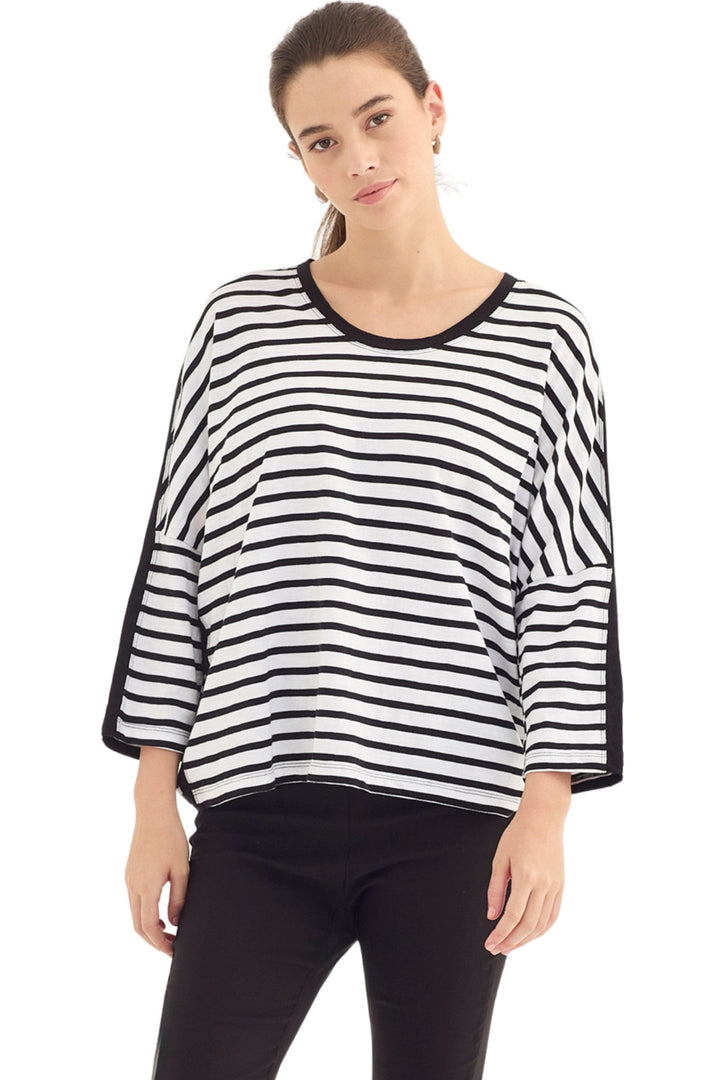 VERGE TOP BLACK-WHITE / XS SCENIC TOP - 1348SF