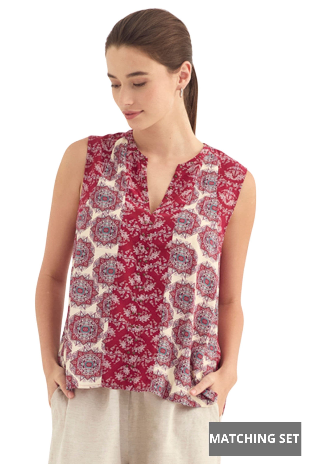 VERGE TOP PRINT / XS HAZE TANK - 1211BR