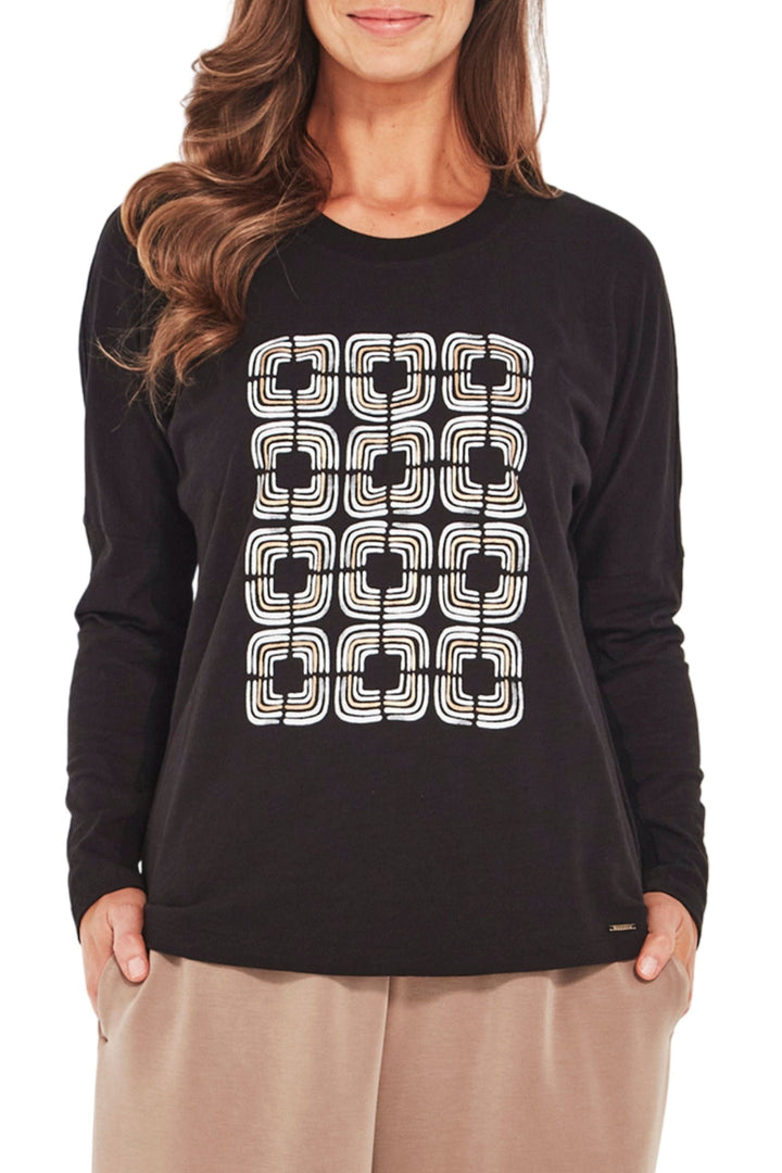 VERGE TOP XS / BLACK RECKLESS TOP - 1034SF