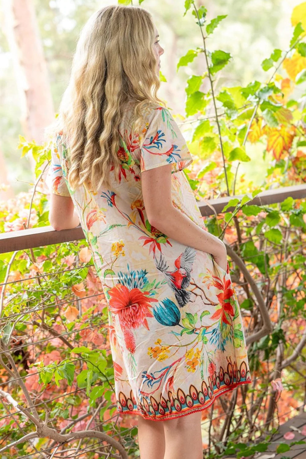 WARATAH PINTUCK DRESS - SDR-1768-WTA DRESS