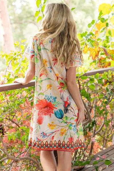 WARATAH PINTUCK DRESS - SDR-1768-WTA DRESS