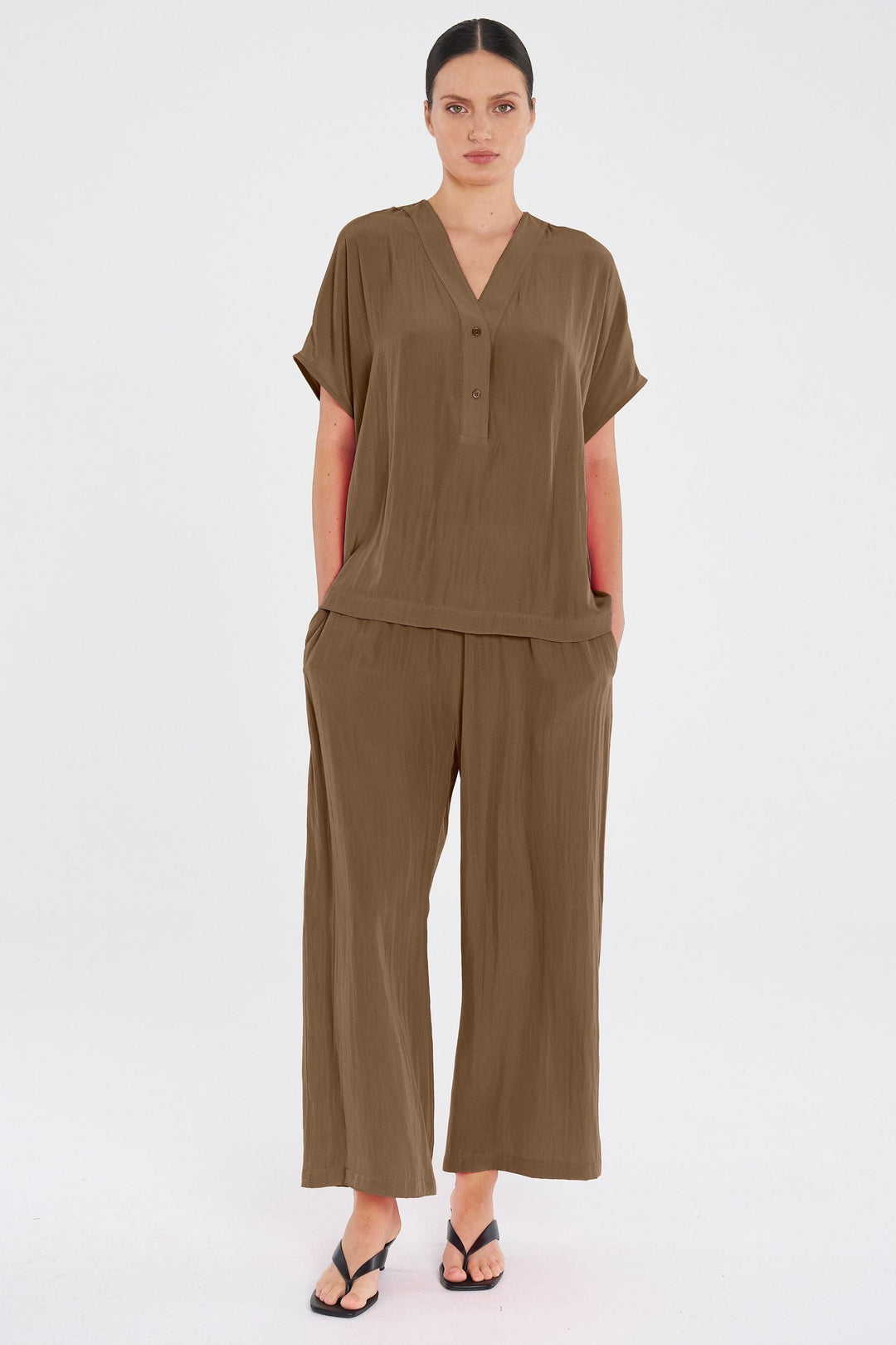 MELA PURDIE TOP WEDGE TAB SHELL TOP - F678804