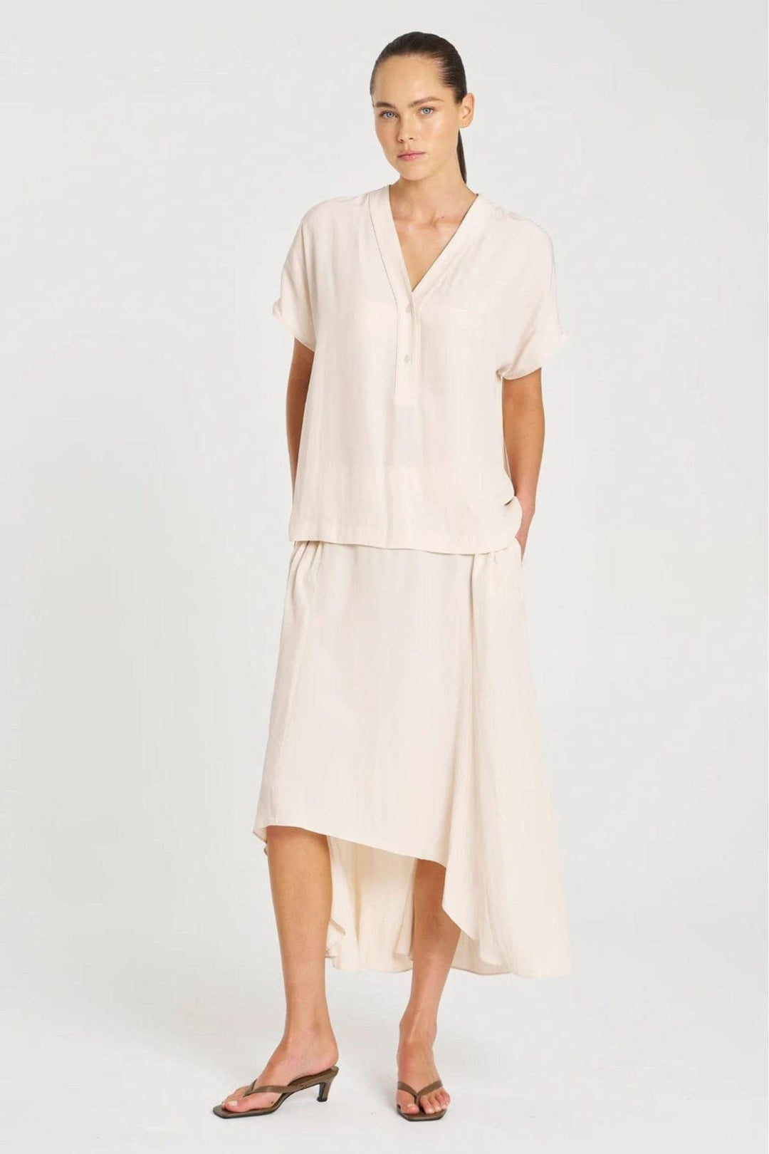 MELA PURDIE TOP WEDGE TAB SHELL TOP - F678804
