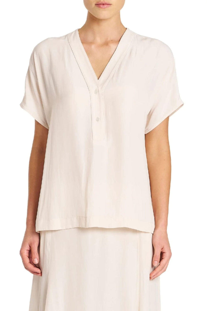 MELA PURDIE TOP 8 / MERINGUE WEDGE TAB SHELL TOP - F678804