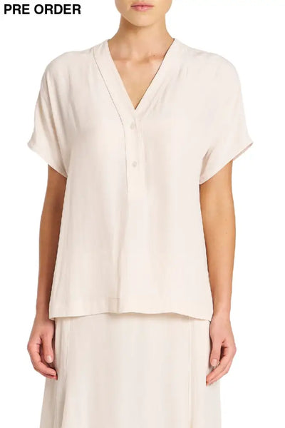 WEDGE TAB SHELL TOP - F678804 8 / MERINGUE TOP