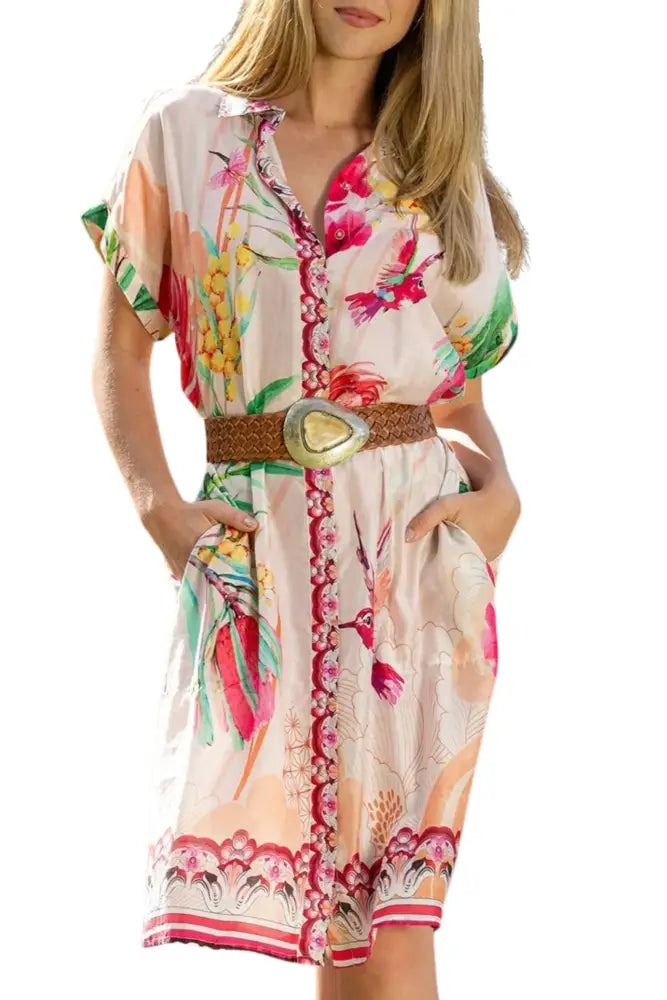 WILD WATTLE DRESDEN DRESS - LDR-1807-WWT DRESS