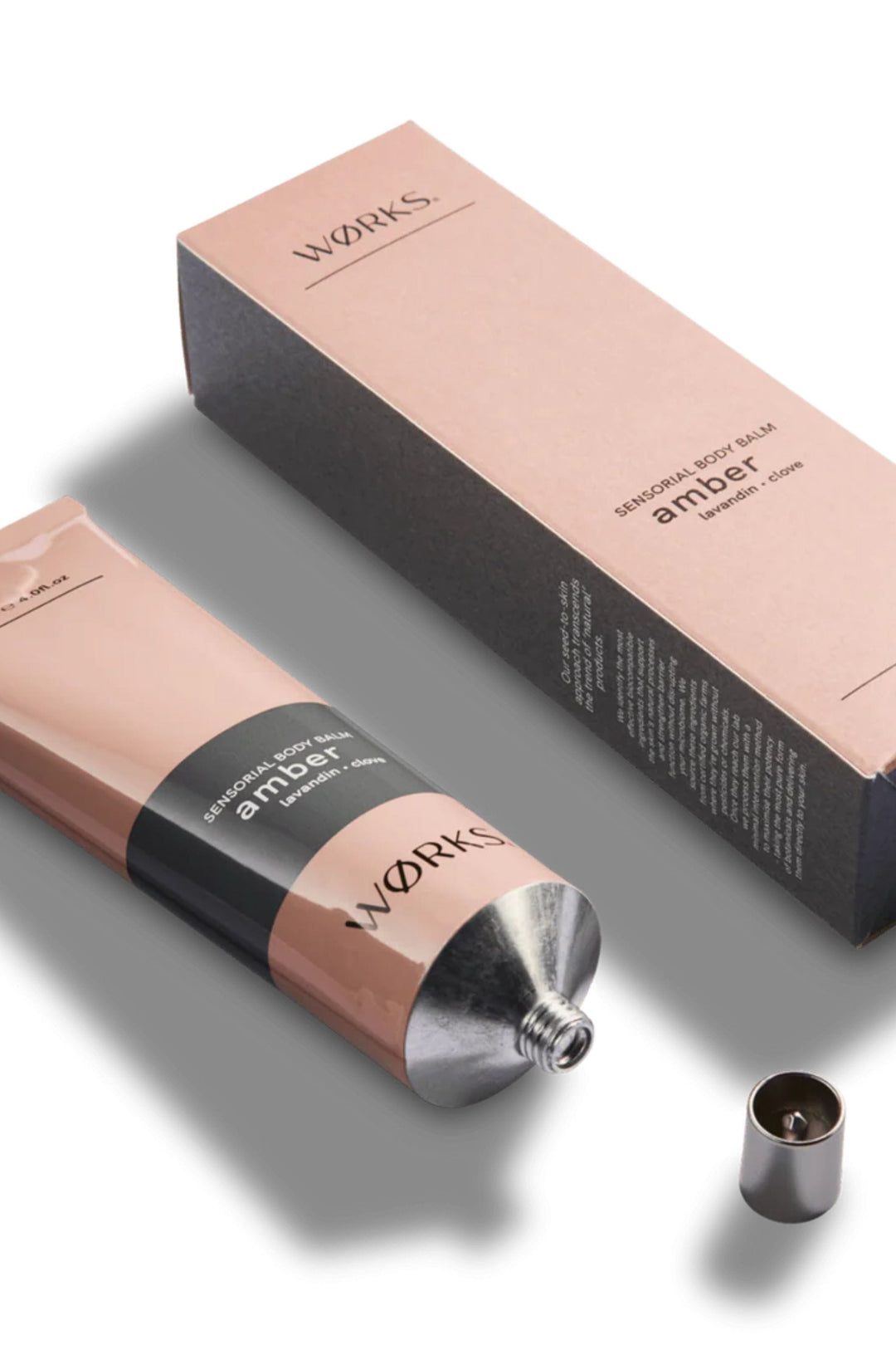 WORKS GIFTWARE AMBER AMBER BODY BALM TUBE - WOAMBE03