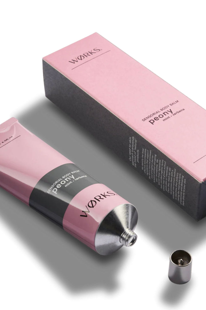 WORKS GIFTWARE PEONY PEONY BODY BALM TUBE - WOPEON03