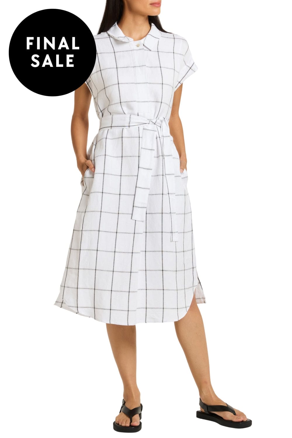 YARRA TRAIL DRESS 8 / BLACK-WHITE SENTOSA DRESS - YT25S9538