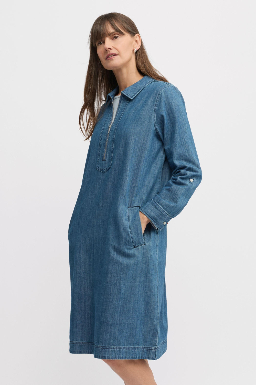YARRA TRAIL DRESS CITRINE ZIP DRESS - YTWN9658