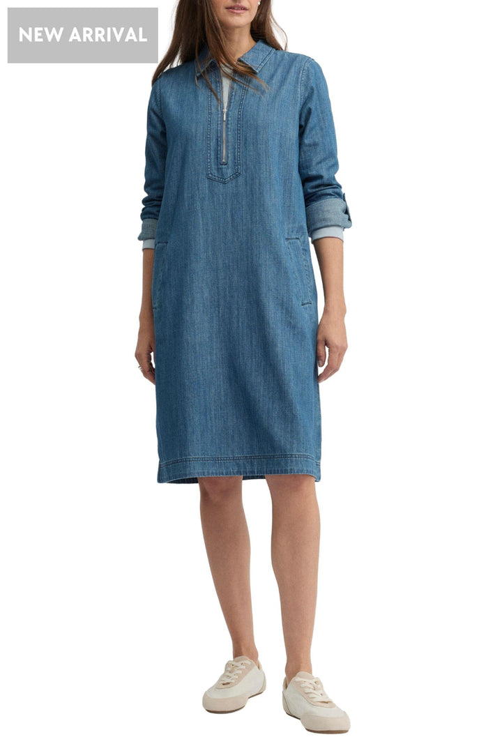 YARRA TRAIL DRESS CITRINE ZIP DRESS - YTWN9658