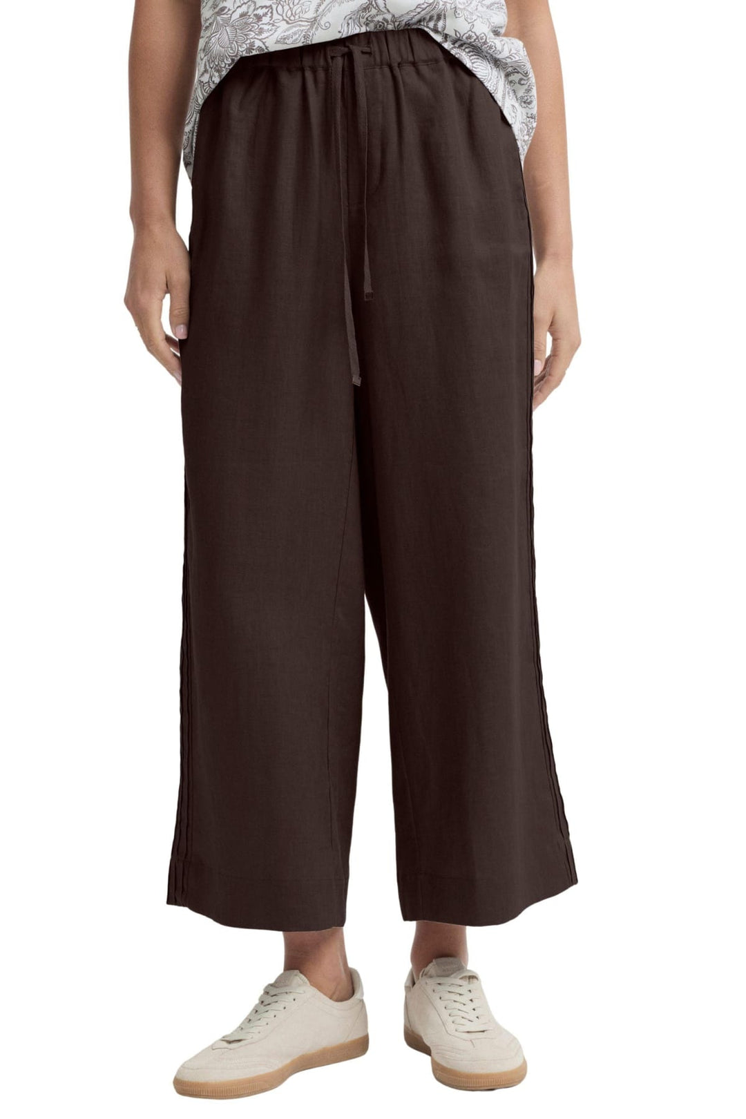 YARRA TRAIL PANTS 8 / COCOA TIRARI PINTUCK PANT - YTWN8064