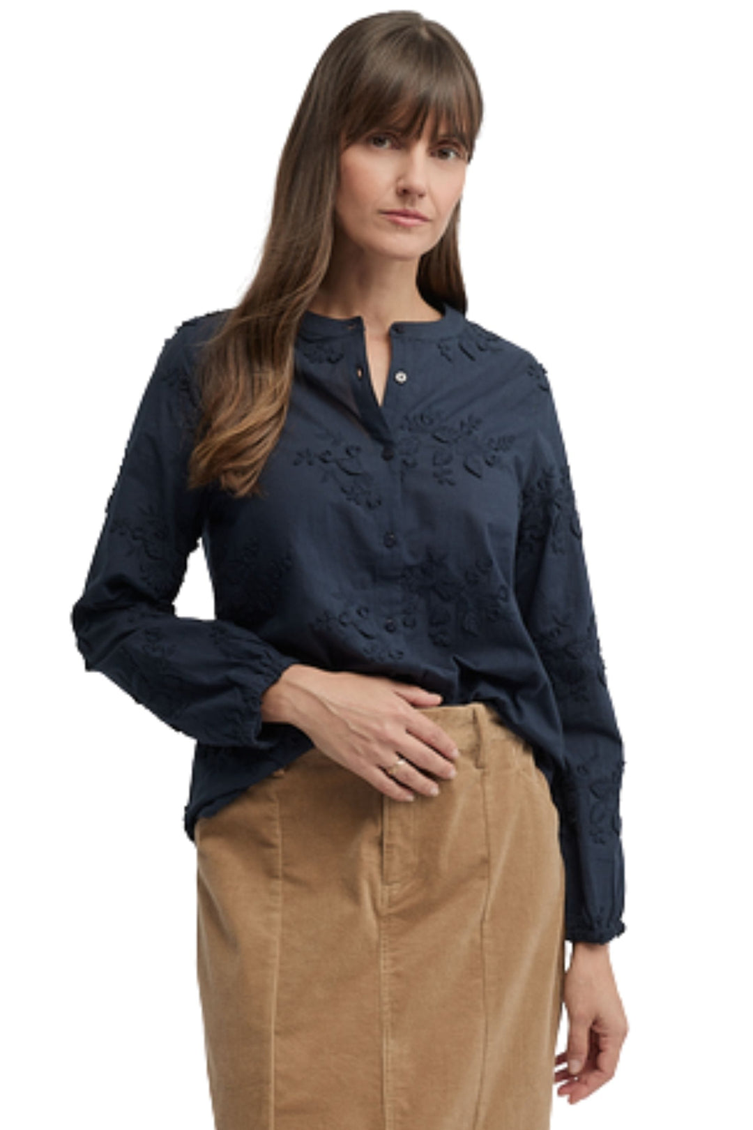 YARRA TRAIL SHIRT 8 / NAVY DAINTY SHIRT - YTWN4360