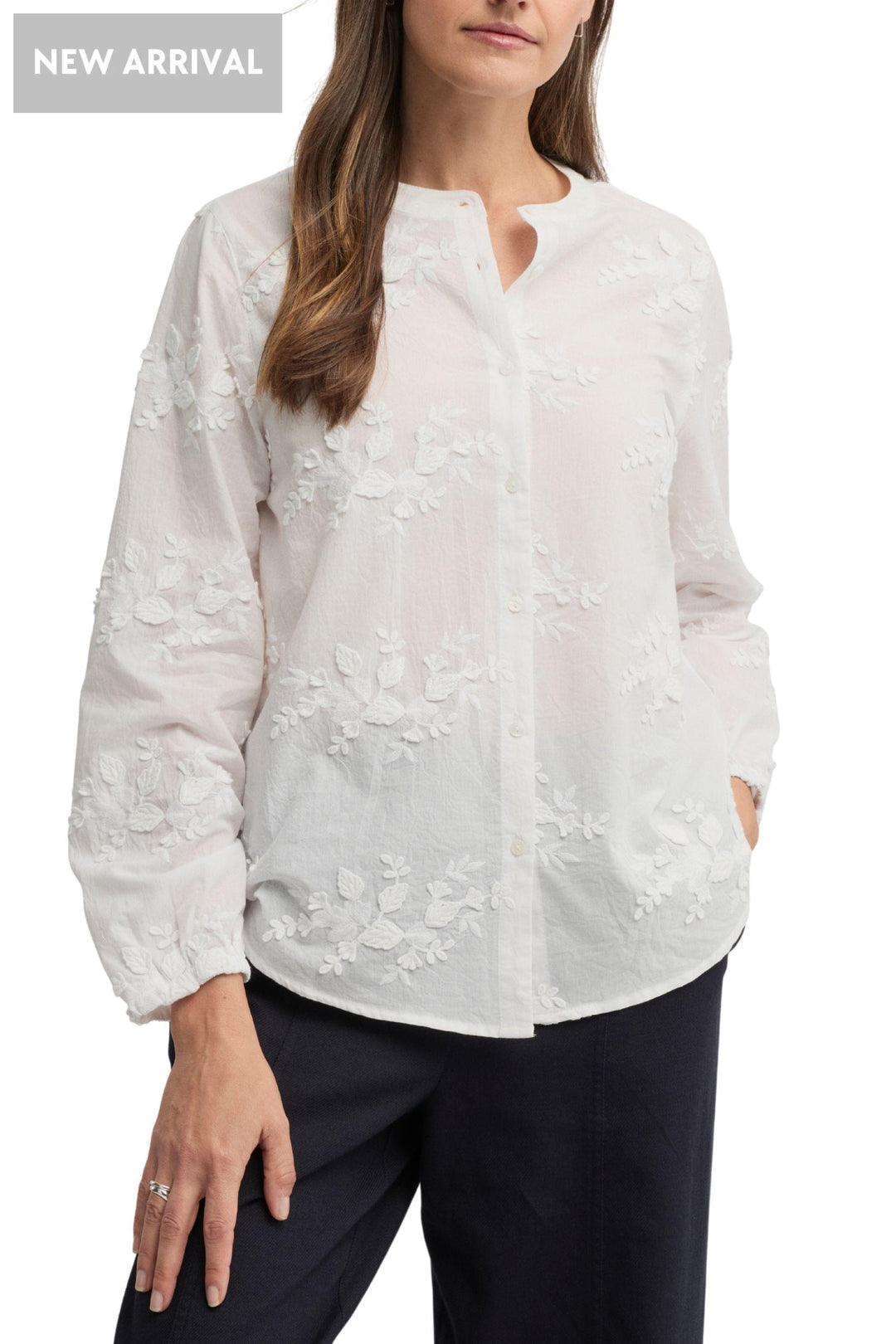 YARRA TRAIL SHIRT 8 / WHITE DAINTY SHIRT - YTWN4360