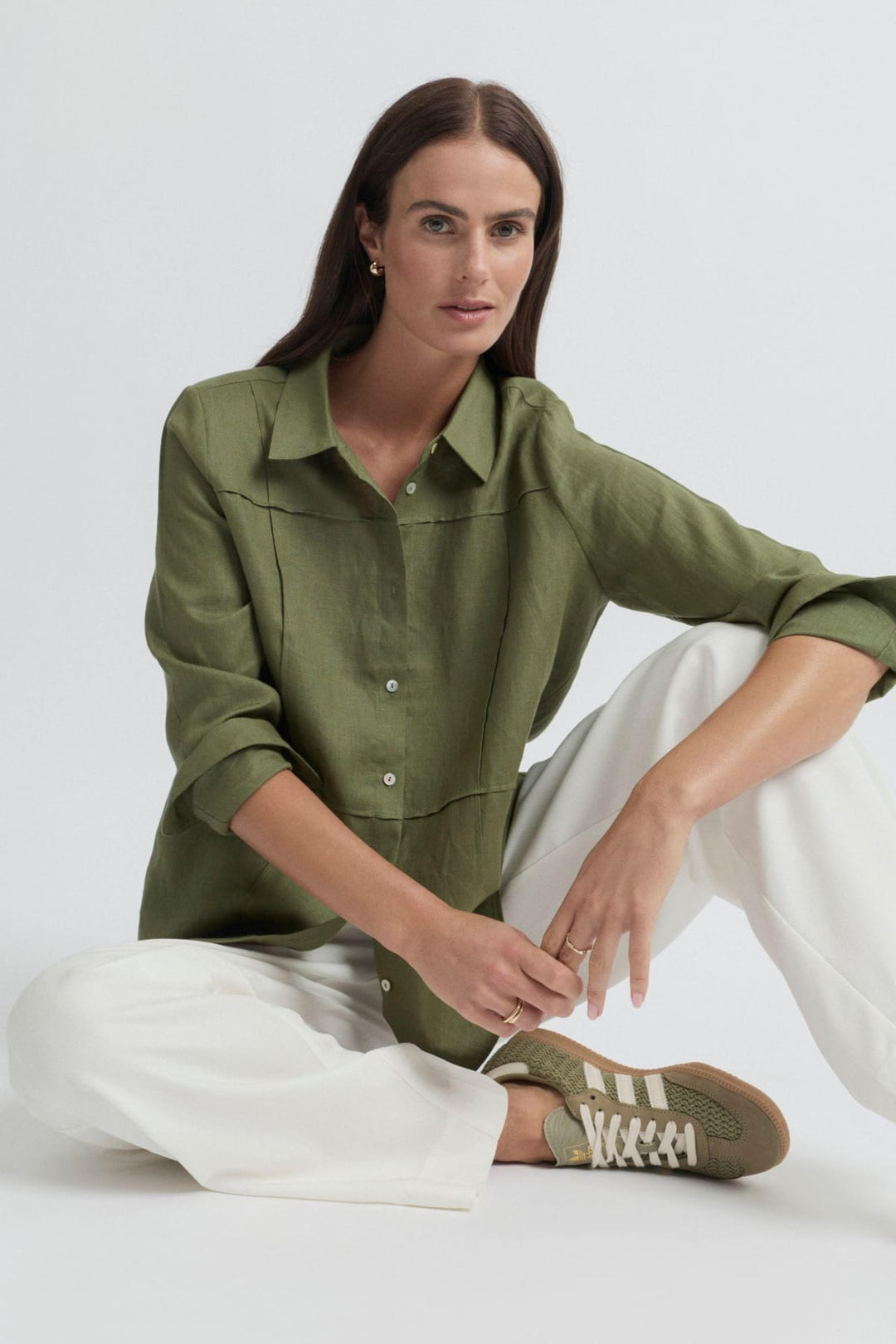 YARRA TRAIL SHIRT TIRARI PINTUCK SHIRT - YTWN4383
