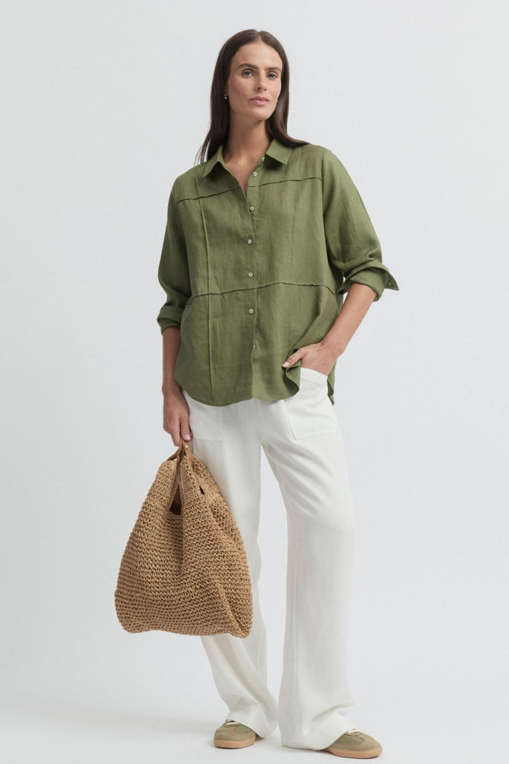 YARRA TRAIL SHIRT TIRARI PINTUCK SHIRT - YTWN4383
