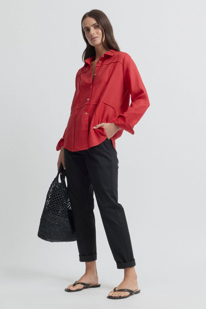 YARRA TRAIL SHIRT TIRARI PINTUCK SHIRT - YTWN4383