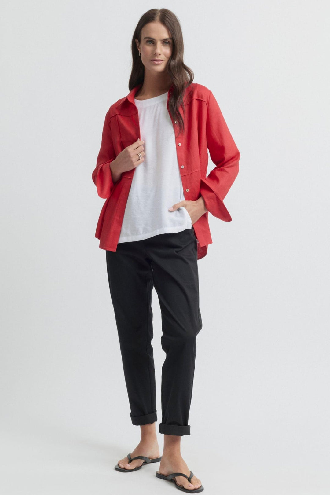 YARRA TRAIL SHIRT TIRARI PINTUCK SHIRT - YTWN4383