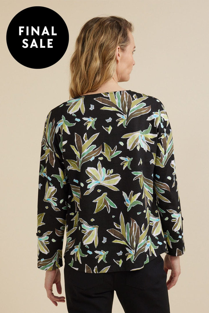 YARRA TRAIL TOP LEAF CRYSTAL PRINT TEE - YT24W7481