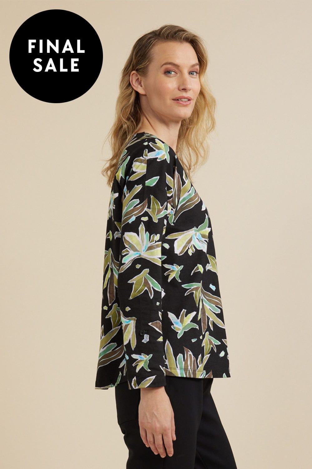 YARRA TRAIL TOP LEAF CRYSTAL PRINT TEE - YT24W7481