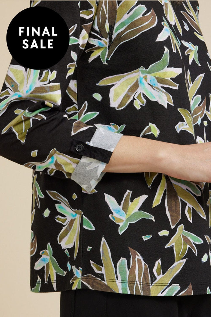 YARRA TRAIL TOP LEAF CRYSTAL PRINT TEE - YT24W7481