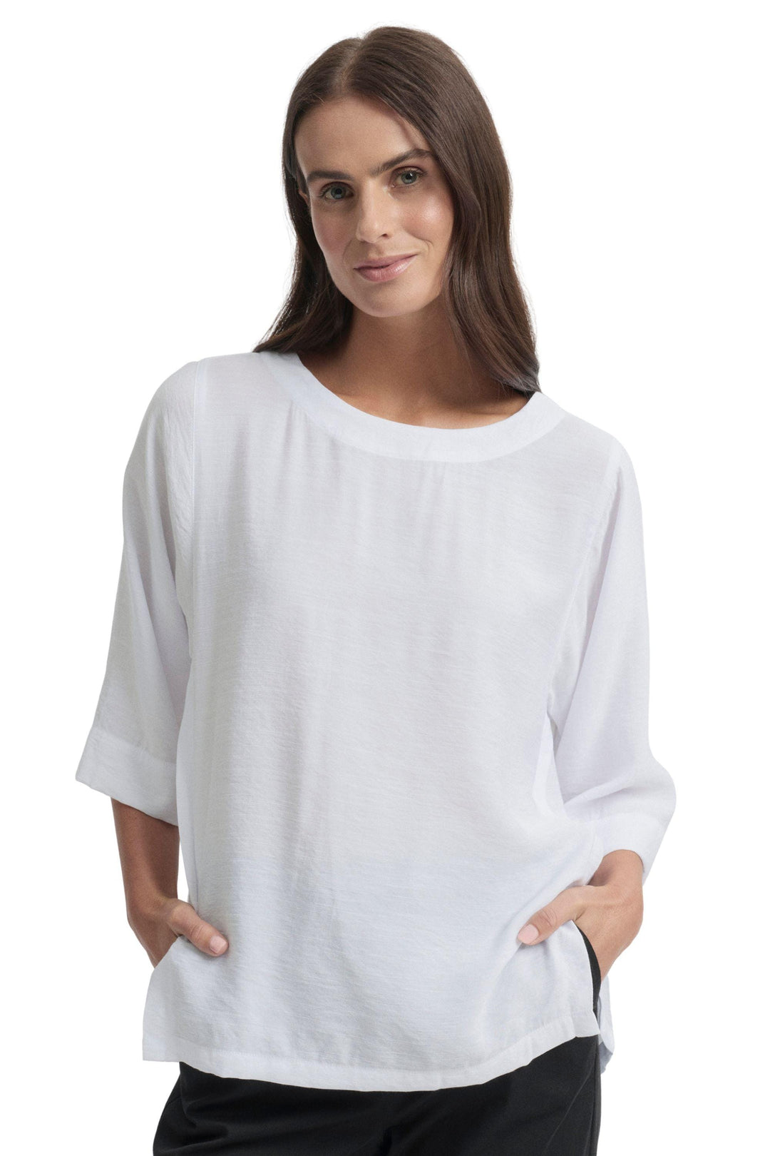 YARRA TRAIL TOP WHITE / 8 SKYE TOP - YTWN4165